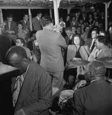 Portrait of James P. (James Price) Johnson, Marty Marsala, and Baby Dodds...N.Y., ca. July 1947. Creator: William Paul Gottlieb