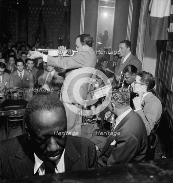 Portrait of James P. (James Price) Johnson, Marty Marsala, Albert Nicholas...Webster Hall, NY, 1947. Creator: William Paul Gottlieb.