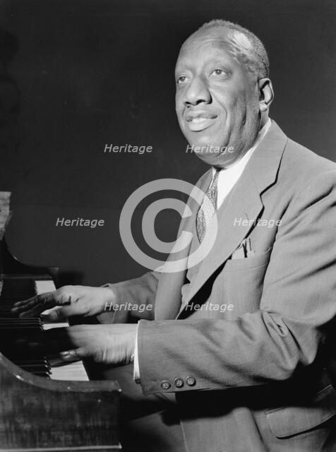 Portrait of James P. (James Price) Johnson, New York, N.Y.(?), ca. May 1946. Creator: William Paul Gottlieb.