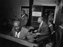 Portrait of James P. (James Price) Johnson...Gottlieb's office party, Jamaica, Queens, N.Y., c.1948. Creator: William Paul Gottlieb