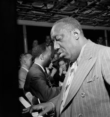 Portrait of James P. (James Price) Johnson, Riverboat on the Hudson, N.Y., ca. July 1947. Creator: William Paul Gottlieb