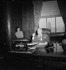 Portrait of James Petrillo in his office, New York, N.Y., ca. Feb. 1947. Creator: William Paul Gottlieb