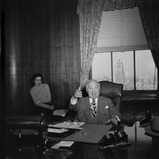 Portrait of James Petrillo in his office, New York, N.Y., ca. Feb. 1947. Creator: William Paul Gottlieb