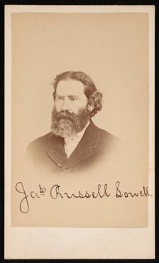 Portrait of James Russell Lowell (1819-1891), Circa 1870s. Creator: Purdy & Frear