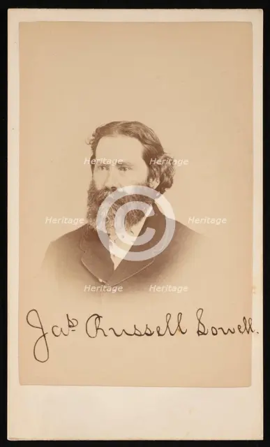 Portrait of James Russell Lowell (1819-1891), Circa 1870s. Creator: Purdy & Frear.