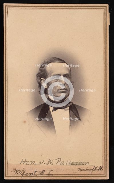 Portrait of James Willis Patterson (1823-1893), Before 1869. Creator: Brady's National Photographic Portrait Galleries.