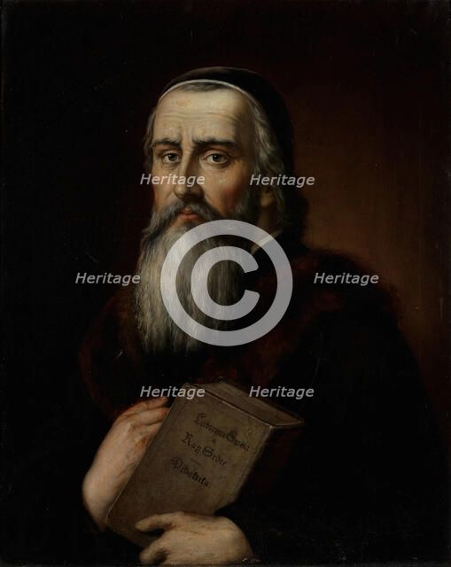Portrait of Jan Amos Comenius (1592-1670), 19th century. Creator: Anonymous.