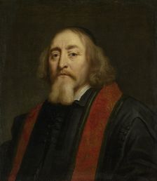 Portrait of Jan Amos Comenius (1592-1670), Betveen 1650 and 1670. Artist: Ovens, Jürgen (1623-1678)