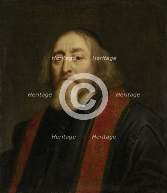 Portrait of Jan Amos Comenius (1592-1670), Betveen 1650 and 1670. Artist: Ovens, Jürgen (1623-1678)