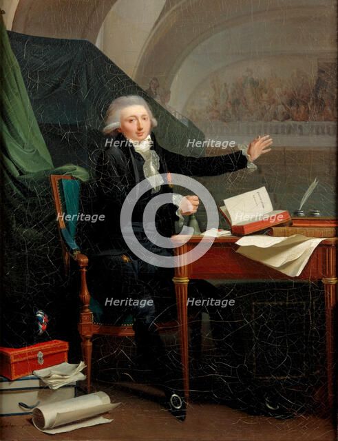 Portrait of Jan Anthony d'Averhoult (1756-1792), 1792. Artist: Boilly, Louis-Léopold (1761-1845)