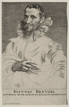 Portrait of Jan Brueghel. Creator: Anthony van Dyck (Flemish, 1599-1641)
