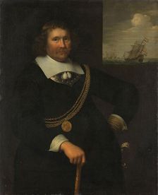 Portrait of Jan Cornelisz Meppel, Lieutenant-Admiral of Holland and West-Friesland, 1661. Creator: Jan Albertsz. Rotius