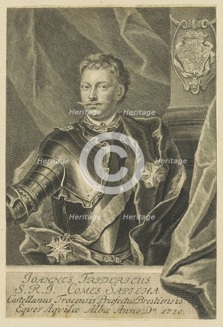 Portrait of Jan Fryderyk Sapieha (1680-1751), 1730. Creator: Anonymous.