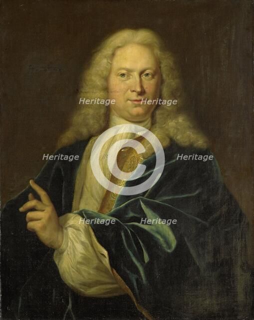 Portrait of Jan Hendrik van Heemskerck, Count of the Holy Roman Empire, Lord of Achttienhoven, Den B Creator: Jan Maurits Quinkhard.