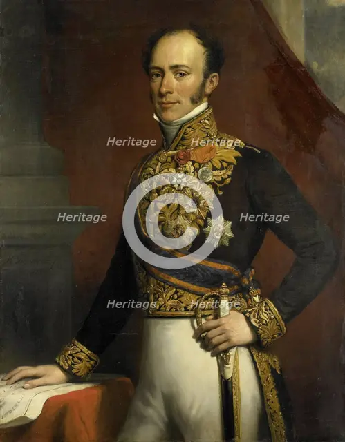 Portrait of Jan Jacob Rochussen, Governor-General of the Dutch East Indies, 1845. Creator: Nicolaas Pieneman.