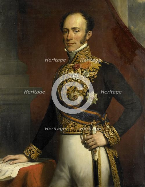 Portrait of Jan Jacob Rochussen, Governor-General of the Dutch East Indies, 1845. Creator: Nicolaas Pieneman.
