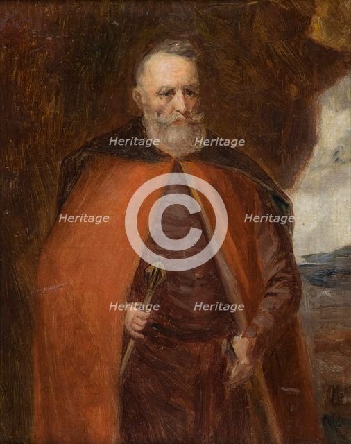 Portrait of Jan Karol Chodkiewicz-Study, before 1863. Creator: Leon Kaplinski.