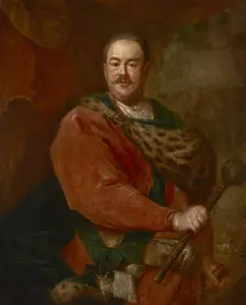 Portrait of Jan Klemens Branicki (1689-1771), Grand Hetman of the Crown, c1750. Creator: Augustyn Mirys