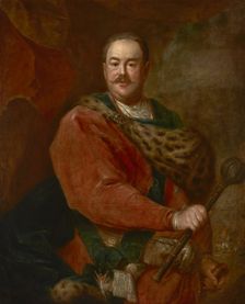 Portrait of Jan Klemens Branicki (1689-1771), Grand Hetman of the Crown, c1750. Creator: Augustyn Mirys