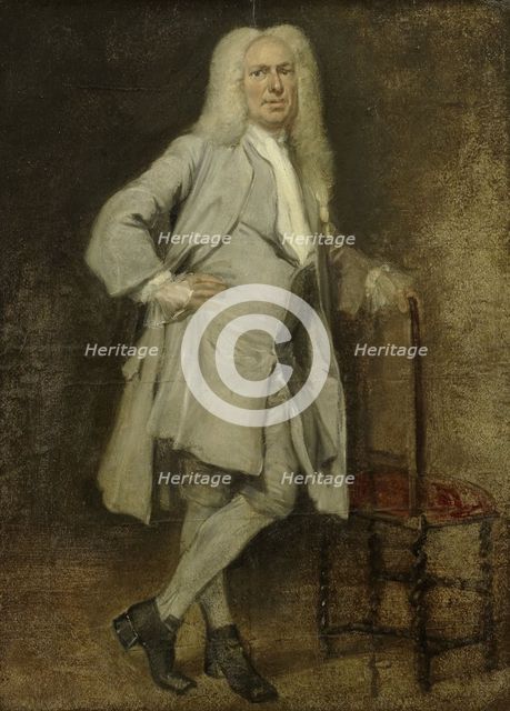 Portrait of Jan Lepeltak, Timber Merchant in Amsterdam, Patron of the Aalmoezeniersweeshuis Orphanag Creator: Cornelis Troost.