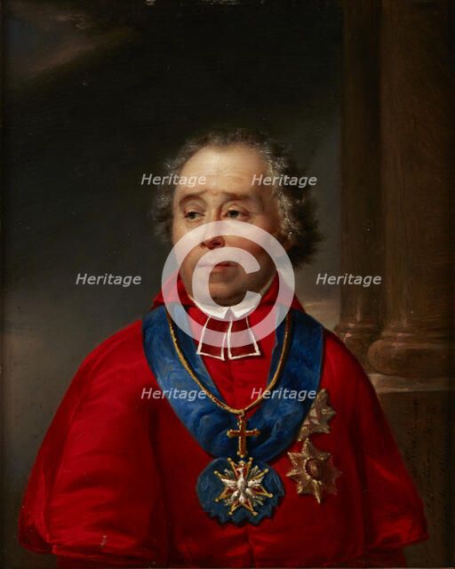 Portrait of Jan Pawel Woronicz, 1828. Creator: Jan Nepomucen Bizanski.