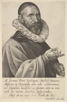 Portrait of Jan Pietersz Sweelinck, Organist & Musician in Amsterdam, 1624. Creator: Jan Muller