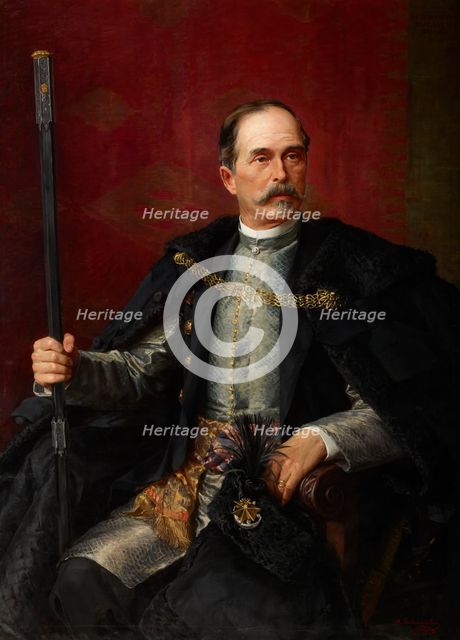 Portrait of Jan Tarnowski, after 1890. Creator: Kazimierz Pochwalski.