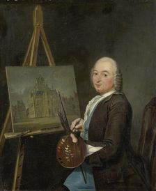 Portrait of Jan ten Compe, Painter and Art Dealer in Amsterdam, 1751. Creator: Tibout Regters