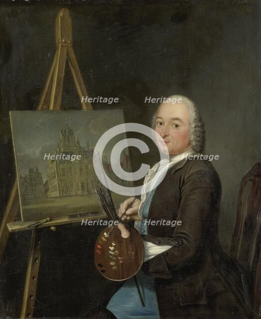 Portrait of Jan ten Compe, Painter and Art Dealer in Amsterdam, 1751. Creator: Tibout Regters.