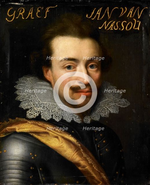 Portrait of Jan the Younger (1583-1638), Count of Nassau-Siegen, c.1614-c.1633. Creator: Workshop of Jan Antonisz van Ravesteyn.