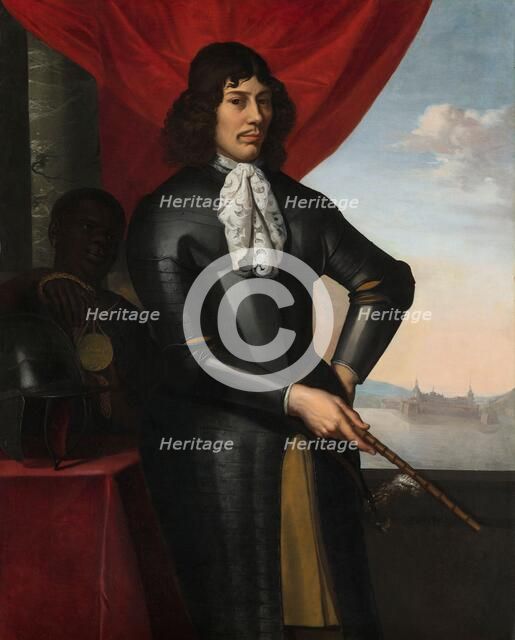Portrait of Jan Valckenburgh and an Enslaved Servant, c.1660. Creator: Daniel Vertangen.