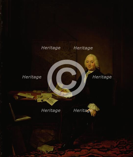 Portrait of Jan Wagenaar, City Historian of Amsterdam, 1761. Creator: Tibout Regters.