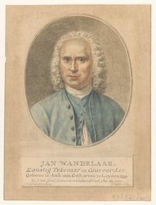 Portrait of Jan Wandelaar, 1759-1820. Creator: Abraham Delfos