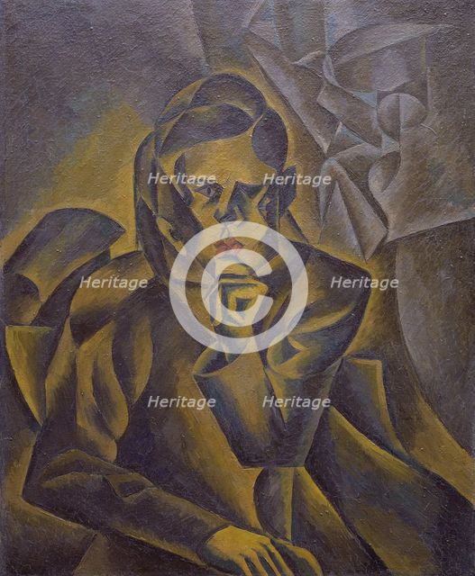 Portrait of Jan Zrzavý, 1912. Creator: Kubista, Bohumil (1884-1918).