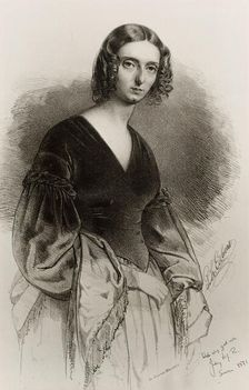 Portrait of Jane Wilhelmina Stirling (1804-1859), 1842. Creator: Eichens, Philipp Hermann (1813-1886)