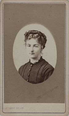 Portrait of Jane Dieulafoy (1851-1916), c. 1880. Creator: Delon, Eugène (1823-1894)