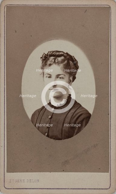Portrait of Jane Dieulafoy (1851-1916), c. 1880. Creator: Delon, Eugène (1823-1894).