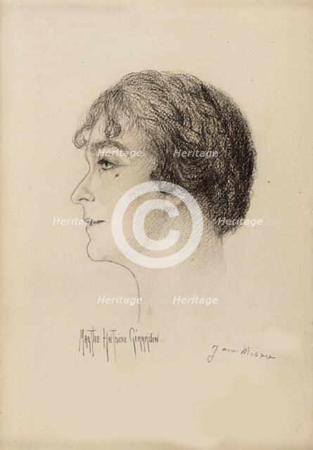 Portrait of Jane Misme (1865-1935). Creator: Gérardin, Marthe Antoine (1884-1952).