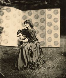 Portrait of Jane Morris (Mrs. William Morris), negative 1865; print after 1900. Creator: John Robert Parsons