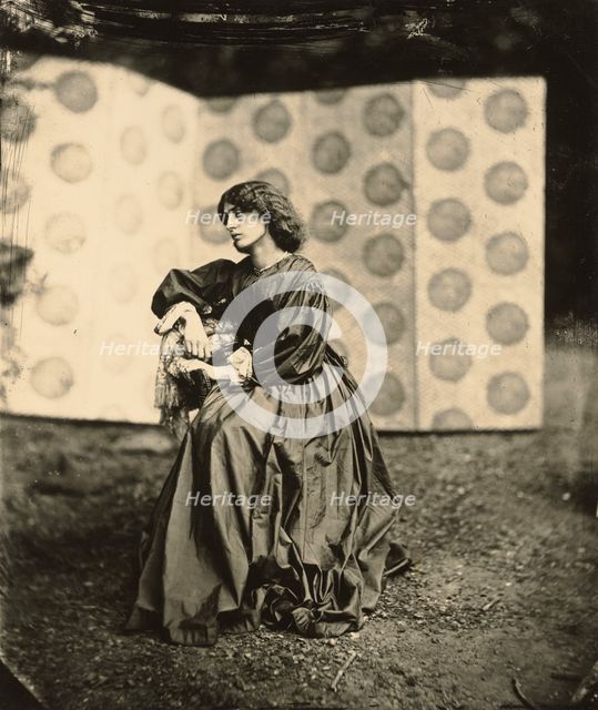 Portrait of Jane Morris (Mrs. William Morris), negative 1865; print after 1900. Creator: John Robert Parsons.