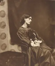Portrait of Jane Morris (Mrs. William Morris), negative July 1865; print after 1900. Creator: John Robert Parsons