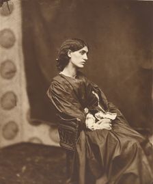Portrait of Jane Morris (Mrs. William Morris), negative July 1865; print after 1900. Creator: John Robert Parsons