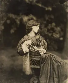 Portrait of Jane Morris (Mrs. William Morris), negative July 1865; print after 1900. Creator: John Robert Parsons