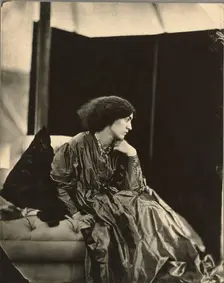 Portrait of Jane Morris (Mrs. William Morris), negative July 1865; print after 1900. Creator: John Robert Parsons