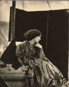 Portrait of Jane Morris (Mrs. William Morris), negative July 1865; print after 1900. Creator: John Robert Parsons