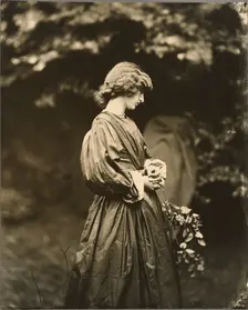 Portrait of Jane Morris (Mrs. William Morris), negative July 1865; print after 1900. Creator: John Robert Parsons