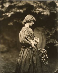 Portrait of Jane Morris (Mrs. William Morris), negative July 1865; print after 1900. Creator: John Robert Parsons