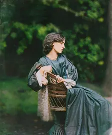 Portrait of Jane Morris (Mrs. William Morris), negative July 1865; print after 1900. Creator: John Robert Parsons