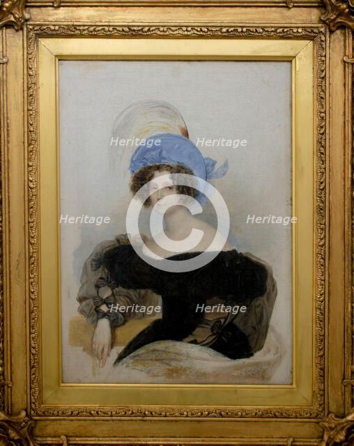 Portrait of Janette (Anna) Ivanovna Lopukhina, née Baroness von Wenckstern (1786-1869), 1833.