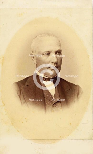 Portrait of Janis Cimze (1814-1881), 1860. Creator: Anonymous.